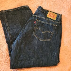 Levi's Men's 569 Red Tag Washed Straight Jeans